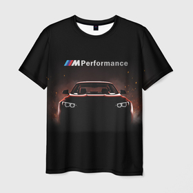 Мужская футболка 3D с принтом BMW | БМВ (Z) в Новосибирске, 100% полиэфир | прямой крой, круглый вырез горловины, длина до линии бедер | auto | bmw | bmw performance | m | motorsport | performance | автомобиль | ам | бмв | бэха | машина | моторспорт