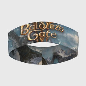 Повязка на голову 3D с принтом Baldurs Gate в Екатеринбурге,  |  | baldurs gate | dungeons and dragons | game | games | role play | rpg | игра | игры | подземелья и драконы | ролевые игры | рпг