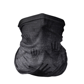 Бандана-труба 3D с принтом ЛАДОНИ УШЕДШИХ в Новосибирске, 100% полиэстер, ткань с особыми свойствами — Activecool | плотность 150‒180 г/м2; хорошо тянется, но сохраняет форму | ладони | отпечатки пальцев | отпечатки рук | страшное | хорор