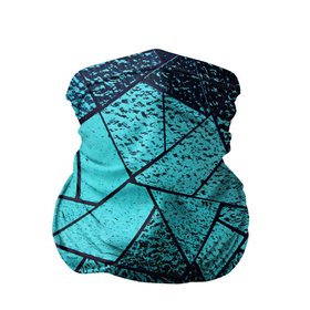 Бандана-труба 3D с принтом НЕОНОВЫЙ ВИТРАЖ в Тюмени, 100% полиэстер, ткань с особыми свойствами — Activecool | плотность 150‒180 г/м2; хорошо тянется, но сохраняет форму | витраж | капли воды | неон | стекло