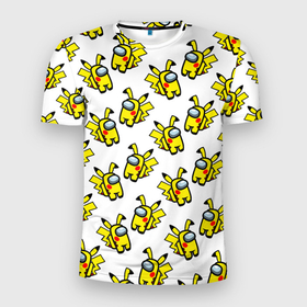 Мужская футболка 3D спортивная с принтом Among us Pikachu в Курске, 100% полиэстер с улучшенными характеристиками | приталенный силуэт, круглая горловина, широкие плечи, сужается к линии бедра | among us | baby | impostor | kawaii | pika pika | pikachu | pokemon go | there is impostor | амонг ас | девочкам | детям | космические | космонавты | малыш | мальчикам | персонажи | пика пика | пикачу | покемон | предатель среди нас |