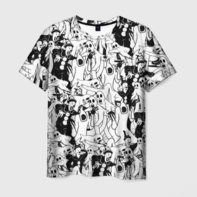 Мужская футболка 3D с принтом GHOSTEMANE в Белгороде, 100% полиэфир | прямой крой, круглый вырез горловины, длина до линии бедер | andromeda | ghostemane | hades. | mercury | nihil | rap | гостмейн | готика | реп