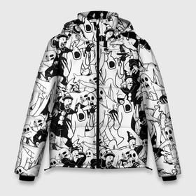 Мужская зимняя куртка 3D с принтом GHOSTEMANE в Белгороде, верх — 100% полиэстер; подкладка — 100% полиэстер; утеплитель — 100% полиэстер | длина ниже бедра, свободный силуэт Оверсайз. Есть воротник-стойка, отстегивающийся капюшон и ветрозащитная планка. 

Боковые карманы с листочкой на кнопках и внутренний карман на молнии. | Тематика изображения на принте: andromeda | ghostemane | hades. | mercury | nihil | rap | гостмейн | готика | реп