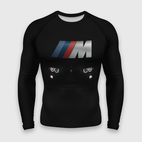 Мужской рашгард 3D с принтом BMW M в городе Новоалтайск,  |  | bmw | авто | автомобиль | бмв | логотип | марка | машина | надпись | текстура