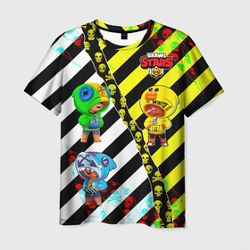 Мужская футболка 3D с принтом Цветовая пропасть в Белгороде, 100% полиэфир | прямой крой, круглый вырез горловины, длина до линии бедер | brawl | break dance | leon | moba | off white. | stars | supercell | игра | коллаборация | коллаж | паттерн