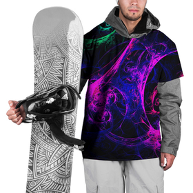 Накидка на куртку 3D с принтом GambaTR в Кировске, 100% полиэстер |  | abstraction | colorful | dark | fractal | glow | patterns | shapes | tangled | texture | абстракция | запутанный | разноцветный | свечение | текстура | темный | узоры | формы | фрактал