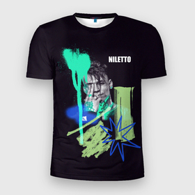 Мужская футболка 3D спортивная с принтом Niletto в Белгороде, 100% полиэстер с улучшенными характеристиками | приталенный силуэт, круглая горловина, широкие плечи, сужается к линии бедра | Тематика изображения на принте: niletto | краш | любимка niletto | нилето