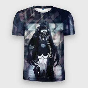 Мужская футболка 3D спортивная с принтом Anime Cyber , 100% полиэстер с улучшенными характеристиками | приталенный силуэт, круглая горловина, широкие плечи, сужается к линии бедра | anime | cyber | mask | аниме тян | в маске | девушка | кибер