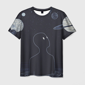 Мужская футболка 3D с принтом Гуррен Лаганн Антиспиральщик  в Екатеринбурге, 100% полиэфир | прямой крой, круглый вырез горловины, длина до линии бедер | antispiral | gurren lagann | антиспиральщик | гуррен | гуррен лаганн | лаганн