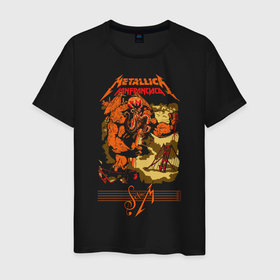 Мужская футболка хлопок с принтом Metallica   спрут мутант в Новосибирске, 100% хлопок | прямой крой, круглый вырез горловины, длина до линии бедер, слегка спущенное плечо. | american | heavy metal | los angeles | metal band | metallica | music | thrash metal | американская | лос анджелес | метал группа | металлика | музыка | трэш метал | трэш металл | хеви метал