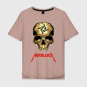Мужская футболка хлопок Oversize с принтом Metallica в Кировске, 100% хлопок | свободный крой, круглый ворот, “спинка” длиннее передней части | american | heavy metal | los angeles | metal band | metallica | music | thrash metal | американская | лос анджелес | метал группа | металлика | музыка | трэш метал | трэш металл | хеви метал