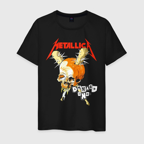 Мужская футболка хлопок с принтом Metallica в Кировске, 100% хлопок | прямой крой, круглый вырез горловины, длина до линии бедер, слегка спущенное плечо. | american | heavy metal | los angeles | metal band | metallica | music | thrash metal | американская | лос анджелес | метал группа | металлика | музыка | трэш метал | трэш металл | хеви метал