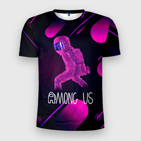 Мужская футболка 3D спортивная с принтом Among Us , 100% полиэстер с улучшенными характеристиками | приталенный силуэт, круглая горловина, широкие плечи, сужается к линии бедра | among us | cosmos | game | space | игра | космос | среди нас