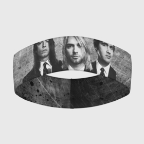 Повязка на голову 3D с принтом Нирвана ,  |  | kurt cobain | nirvana | rock | курт кобейн | нирвана | рок