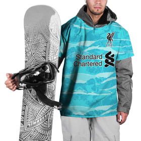 Накидка на куртку 3D с принтом LIVERPOOL выездная сезон 20/21 в Тюмени, 100% полиэстер |  | lfc | liverpool | ssrufcclub | ynwa | you never walk alone | выездная | гостевая | ливерпуль | сезон 2020 2021 | спорт | футбол | футбольный клуб