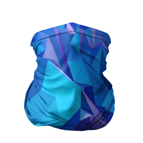 Бандана-труба 3D с принтом NEON CRYSTALLS в Новосибирске, 100% полиэстер, ткань с особыми свойствами — Activecool | плотность 150‒180 г/м2; хорошо тянется, но сохраняет форму | алмазы | блеск | кристаллы | монотонный цвет | неоновый принт | переливание цветов | синий цвет