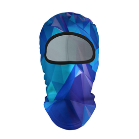 Балаклава 3D с принтом NEON CRYSTALLS в Новосибирске, 100% полиэстер, ткань с особыми свойствами — Activecool | плотность 150–180 г/м2; хорошо тянется, но при этом сохраняет форму. Закрывает шею, вокруг отверстия для глаз кайма. Единый размер | алмазы | блеск | кристаллы | монотонный цвет | неоновый принт | переливание цветов | синий цвет