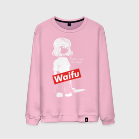 Мужской свитшот хлопок с принтом Waifu , 100% хлопок |  | anime | cartoon | girl | japanese | softcore | tv series | waifu | аниме | девочка | мультфильм | сериал | японский
