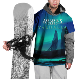 Накидка на куртку 3D с принтом ASSASSINS CREED VALHALLA , 100% полиэстер |  | eivor | valhalla | vikings | ассасин крид вальгала | ассасин крид вальхалла | ассассин крид | вальгалла | вальхалла | викинг | викинги | северное сияние | эйвор