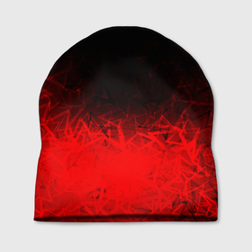 Шапка 3D с принтом КРАСНО-ЧЕРНЫЙ ГРАДИЕНТ в Белгороде, 100% полиэстер | универсальный размер, печать по всей поверхности изделия | black | blood | fire | red | stars | градиент | звезды | красный | кровь | огонь | текстуры | узор | черный