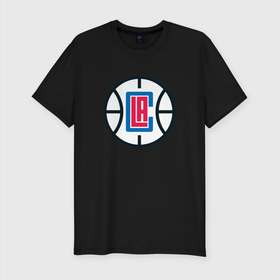Мужская футболка хлопок Slim с принтом Los Angeles Clippers в Белгороде, 92% хлопок, 8% лайкра | приталенный силуэт, круглый вырез ворота, длина до линии бедра, короткий рукав | angeles | clippers | los | nba | анджелес | баскетбол | клипперс | лос | нба