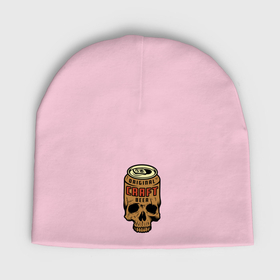 Мужская шапка демисезонная с принтом Craft пивной череп в Тюмени,  |  | Тематика изображения на принте: beer | original | skull | teeth | зубы | оригинал | череп