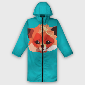 Дождевик унисекс 3D с принтом Лисичка в городе Новоалтайск,  |  | fox | lisa | teal and orange | зверек | лиса | лисенок | лисичка | мода | стиль | тилэндоранж