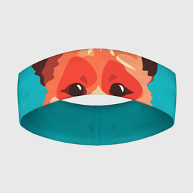 Повязка на голову 3D с принтом Лисичка в Тюмени,  |  | fox | lisa | teal and orange | зверек | лиса | лисенок | лисичка | мода | стиль | тилэндоранж
