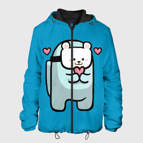 Мужская куртка 3D с принтом Nyan Cat (Among Us) , ткань верха — 100% полиэстер, подклад — флис | прямой крой, подол и капюшон оформлены резинкой с фиксаторами, два кармана без застежек по бокам, один большой потайной карман на груди. Карман на груди застегивается на липучку | among | among us | cat | cats | crewmate | game | impistor | nyan | space | us | vote | выживший | игра | космос | кот | котейка | котэ | кошка | кэт | невиновный | нян | предатель | самозванец | сердечки | сердечко | сердца | сердце