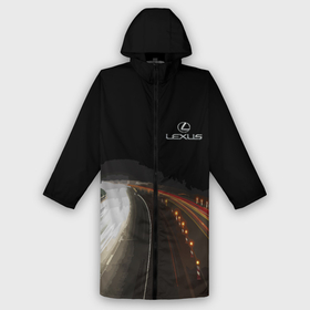 Дождевик унисекс 3D с принтом Night route в городе Новоалтайск,  |  | lexus | night | route | speed | луксус | ночь | скорость | трасса