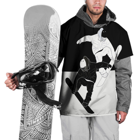 Накидка на куртку 3D с принтом Сноубордисты , 100% полиэстер |  | snowboard | snowboarding | sport | борд | горнолыжник | горнолыжный | инь янь | с | с сноубордистами | с сноубордистом | сноуборд | сноубординг | сноубордисты | со сноубордом | спорт | феншуй | экстремальный спорт