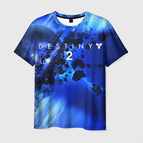 Мужская футболка 3D с принтом DESTINY 2 в Белгороде, 100% полиэфир | прямой крой, круглый вырез горловины, длина до линии бедер | bungie | destiny | destiny 2 | destiny 2: beyond light | ramen | spice ramen | дастани | дастани 2 | дестени | дэстэни | кейдж дестини | космос