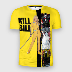 Мужская футболка 3D спортивная с принтом Убить Билла в Курске, 100% полиэстер с улучшенными характеристиками | приталенный силуэт, круглая горловина, широкие плечи, сужается к линии бедра | боевик | квентин тарантино | преступление | триллер | фильм