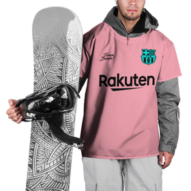 Накидка на куртку 3D с принтом BARCELONA резервная 20/21 в Тюмени, 100% полиэстер |  | barca | barcelona | ssrufcclub | барса | барселона | запасная | лалига | лига чемпионов | резервная форма | сезон 2020 2021 | третья | футбол | футбольная