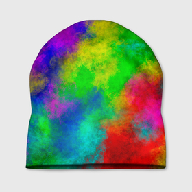 Шапка 3D с принтом Multicolored в Курске, 100% полиэстер | универсальный размер, печать по всей поверхности изделия | abstract | colorful | holi | neon | pattern | rainbow | texture | абстракция | граффити | дым | искусство | кислота | кислотный | краска | красочный | микс | неоновый | облака | радуга | радужный | текстура | туман | узор | холи