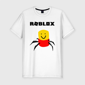 Мужская футболка хлопок Slim с принтом ROBLOX в Новосибирске, 92% хлопок, 8% лайкра | приталенный силуэт, круглый вырез ворота, длина до линии бедра, короткий рукав | piggy | roblox | roblox games | roblox piggy | игра роблокс | пигги. | роблокс | роблокс пигги | робукс