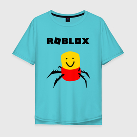 Мужская футболка хлопок Oversize с принтом ROBLOX в Петрозаводске, 100% хлопок | свободный крой, круглый ворот, “спинка” длиннее передней части | piggy | roblox | roblox games | roblox piggy | игра роблокс | пигги. | роблокс | роблокс пигги | робукс