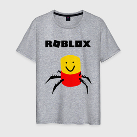 Мужская футболка хлопок с принтом ROBLOX в Тюмени, 100% хлопок | прямой крой, круглый вырез горловины, длина до линии бедер, слегка спущенное плечо. | piggy | roblox | roblox games | roblox piggy | игра роблокс | пигги. | роблокс | роблокс пигги | робукс