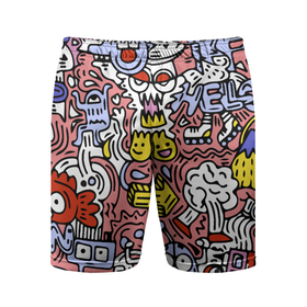 Мужские шорты спортивные с принтом Tosh в Курске,  |  | color | hipster | pattern | pop art | tosh | ерунда | поп арт | узор | хипстер | цвет