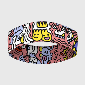 Повязка на голову 3D с принтом Tosh   Цветной прикольный паттерн в Санкт-Петербурге,  |  | color | hipster | pattern | pop art | tosh | ерунда | поп арт | узор | хипстер | цвет