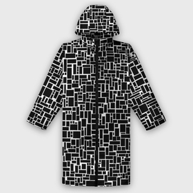 Дождевик унисекс 3D с принтом Геометрия ЧБ.Black  white в городе Новоалтайск,  |  | black  white | геометрия | прямоугольники | текстуры | чб