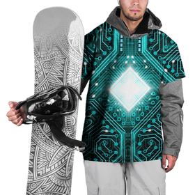 Накидка на куртку 3D с принтом Схема в Екатеринбурге, 100% полиэстер |  | Тематика изображения на принте: background | board | chip | circuit | processor | texture | плата | процессор | схема | текстура | фон | чип
