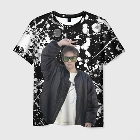Мужская футболка 3D с принтом Slava Marlow. в Новосибирске, 100% полиэфир | прямой крой, круглый вырез горловины, длина до линии бедер | rap | slava marlow | артём готлиб | видеоблогер и рэпер | российский музыкальный продюсер | рэп | слава марлоу