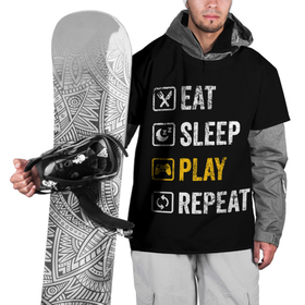Накидка на куртку 3D с принтом Eat. Sleep. Play. Repeat в Курске, 100% полиэстер |  | art | food | gamepad | games | inscription | joystick | schedule | sleep | text | арт | джойстик | еда | игры | надпись | расписание | сон | текст
