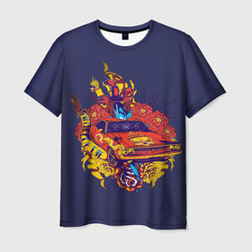 Мужская футболка 3D с принтом Ездить или умереть в Кировске, 100% полиэфир | прямой крой, круглый вырез горловины, длина до линии бедер | машины | ретро машины. | розы | спорт кар