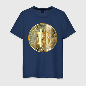 Мужская футболка хлопок с принтом Биткоин (bitcoin) в Белгороде, 100% хлопок | прямой крой, круглый вырез горловины, длина до линии бедер, слегка спущенное плечо. | bitcoin | bitcoin news | bitcoin news today | bitcoin price | bitcoin price prediction | bitcoin trading | btc | btc news | btc price | btc today | crypto | crypto news | cryptocurrency