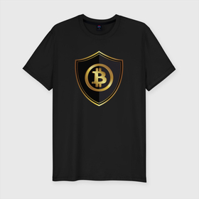 Мужская футболка хлопок Slim с принтом Биткоин (bitcoin) , 92% хлопок, 8% лайкра | приталенный силуэт, круглый вырез ворота, длина до линии бедра, короткий рукав | bitcoin | bitcoin news | bitcoin news today | bitcoin price | bitcoin price prediction | bitcoin trading | btc | btc news | btc price | btc today | crypto | crypto news | cryptocurrency