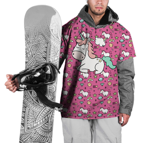 Накидка на куртку 3D с принтом Единорог в Белгороде, 100% полиэстер |  | Тематика изображения на принте: веселые картинки | единорог | единорожка | звезды | милый единорог | паттерн | пони | радуга