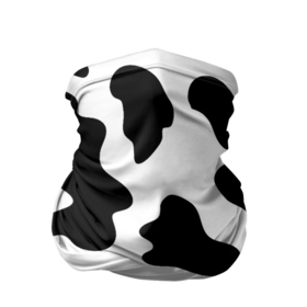 Бандана-труба 3D с принтом Му-му , 100% полиэстер, ткань с особыми свойствами — Activecool | плотность 150‒180 г/м2; хорошо тянется, но сохраняет форму | абстракция | бык | кожа коровы | корова | му му | пятна | черно белое | черно белые пятна