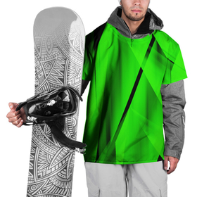 Накидка на куртку 3D с принтом Зеленый неон в Белгороде, 100% полиэстер |  | зелегь | зеленая абстракция | зеленка | зеленые линии | зеленые полосы | зеленый | зеленый неон | неон